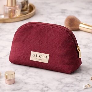 NWOT Gucci Deep Red Cosmetic Case